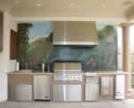 Out door Kitchen Wall, Tuscan Hills Murals